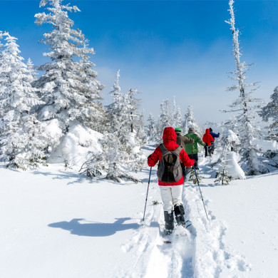 vacances sport areches raquettes a neige